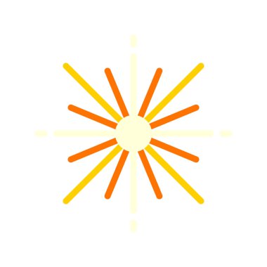 Beyaz üzerine izole edilmiş altın yıldız simgesi