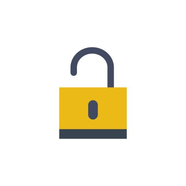 asma kilit ikon vektör çizimi