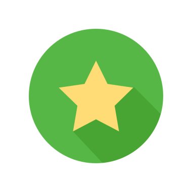 yıldız simgesinin renk vektör illüstrasyonu