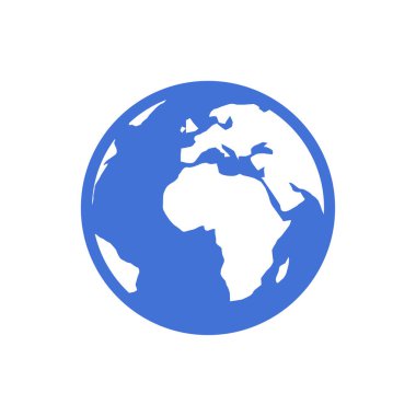 dünya haritası simgesi, vektör resimleme arkaplanı