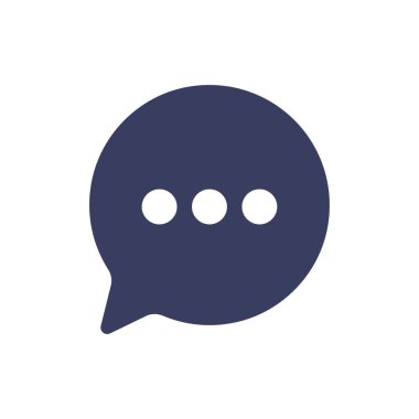 Biçimlendirilmiş konuşma balonu simgesi, vektör illüstrasyonu