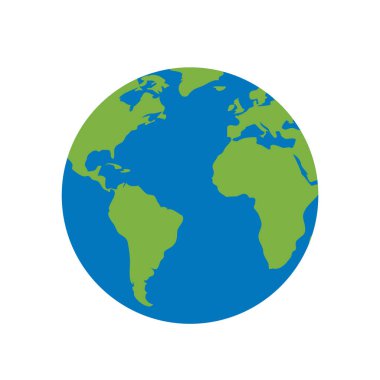 dünya haritası simgesi, vektör resimleme arkaplanı