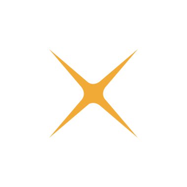 Beyaz üzerine izole edilmiş altın yıldız simgesi