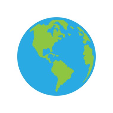 dünya haritası simgesi, vektör resimleme arkaplanı