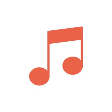 müzik notası ikon vektör illüstrasyonu