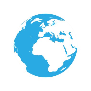 dünya haritası simgesi, vektör resimleme arkaplanı