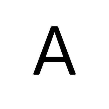 Letter A symbol icon vector illustration