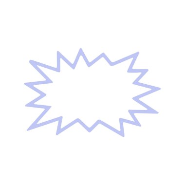 Biçimlendirilmiş konuşma balonu simgesi, vektör illüstrasyonu