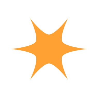 yıldız simgesinin renk vektör illüstrasyonu