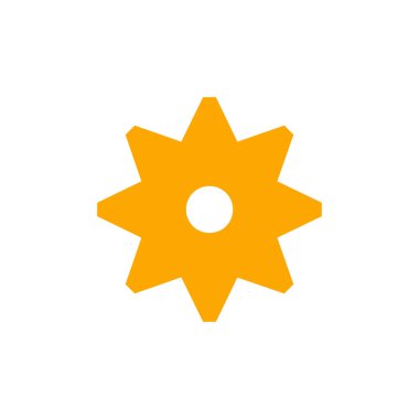 yıldız simgesinin renk vektör illüstrasyonu