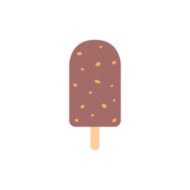 popsicle ice cream simple icon, vector illustration