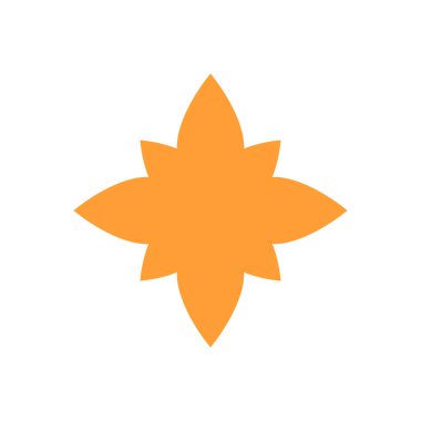 yıldız simgesinin renk vektör illüstrasyonu