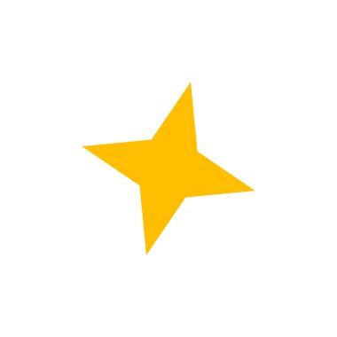 yıldız simgesinin renk vektör illüstrasyonu