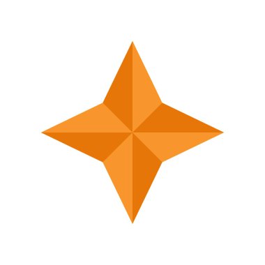 yıldız simgesinin renk vektör illüstrasyonu