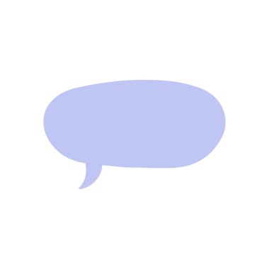 Biçimlendirilmiş konuşma balonu simgesi, vektör illüstrasyonu