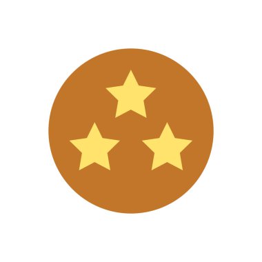 yıldız simgesinin renk vektör illüstrasyonu