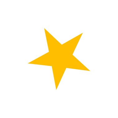 yıldız simgesinin renk vektör illüstrasyonu