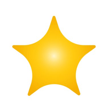 yıldız simgesinin renk vektör illüstrasyonu