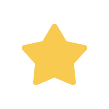 yıldız simgesinin renk vektör illüstrasyonu