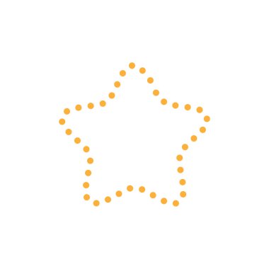 yıldız simgesinin renk vektör illüstrasyonu