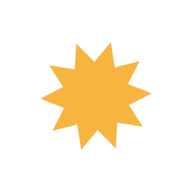 yıldız simgesinin renk vektör illüstrasyonu