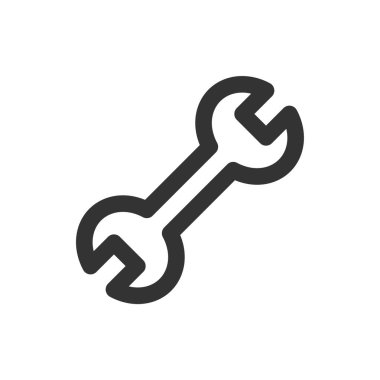 İngiliz anahtarı simgesi, vektör resimleme arkaplanı