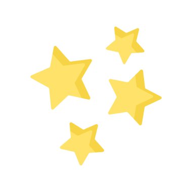 yıldız simgesinin renk vektör illüstrasyonu