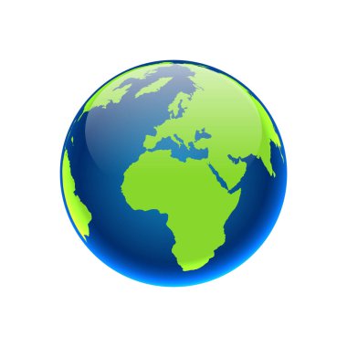 dünya haritası simgesi, vektör resimleme arkaplanı