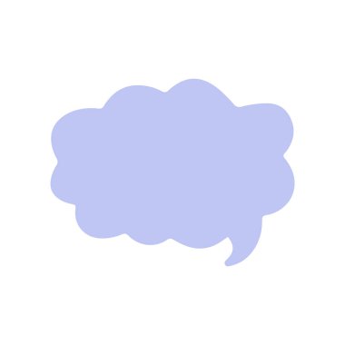 Biçimlendirilmiş konuşma balonu simgesi, vektör illüstrasyonu