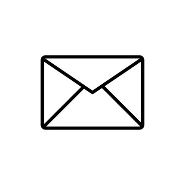 zarf e- posta simgesi vektör illüstrasyonu
