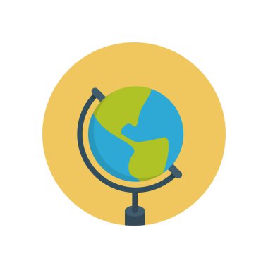 dünya haritası simgesi, vektör resimleme arkaplanı