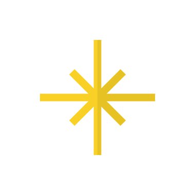 yıldız simgesinin renk vektör illüstrasyonu