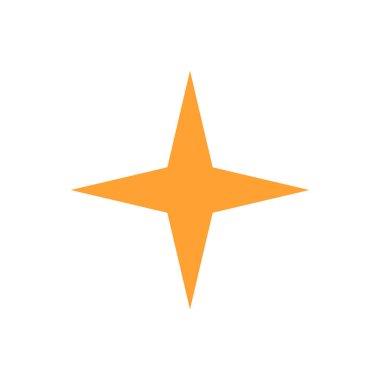 yıldız simgesinin renk vektör illüstrasyonu