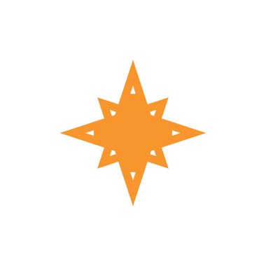 yıldız simgesinin renk vektör illüstrasyonu