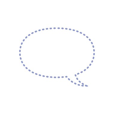 Biçimlendirilmiş konuşma balonu simgesi, vektör illüstrasyonu