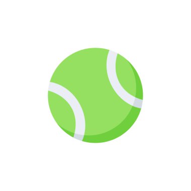 Tenis topu simgesi, vektör illüstrasyonu