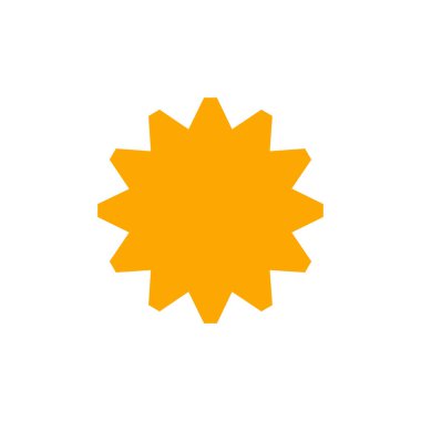 yıldız simgesinin renk vektör illüstrasyonu