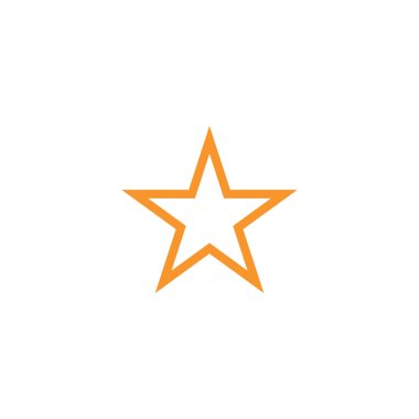 yıldız simgesinin renk vektör illüstrasyonu