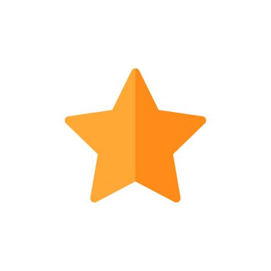 yıldız simgesinin renk vektör illüstrasyonu