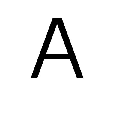 Letter A symbol icon vector illustration