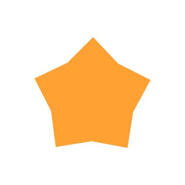 yıldız simgesinin renk vektör illüstrasyonu