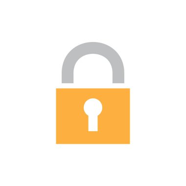 lock. web icon simple design vector illustration