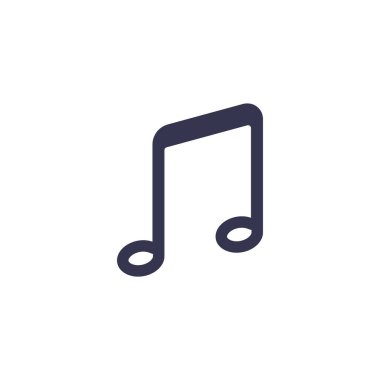 müzik notası ikon vektör illüstrasyonu