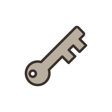 anahtar simgesi resimleme, vektör işareti sembolü