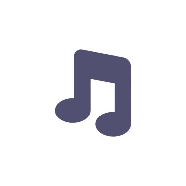 müzik notası ikon vektör illüstrasyonu