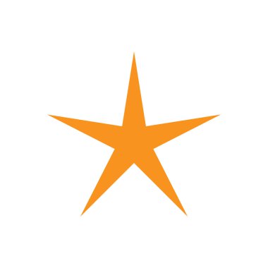 yıldız simgesinin renk vektör illüstrasyonu