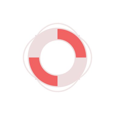 life (floating) ring, lifebuoy simple icon, vector illustration