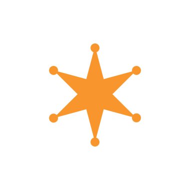 yıldız simgesinin renk vektör illüstrasyonu