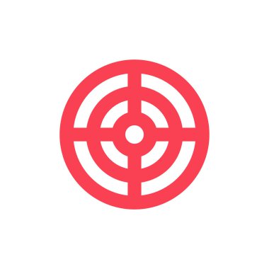 Abstract vector color target icon