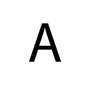 Letter A symbol icon vector illustration